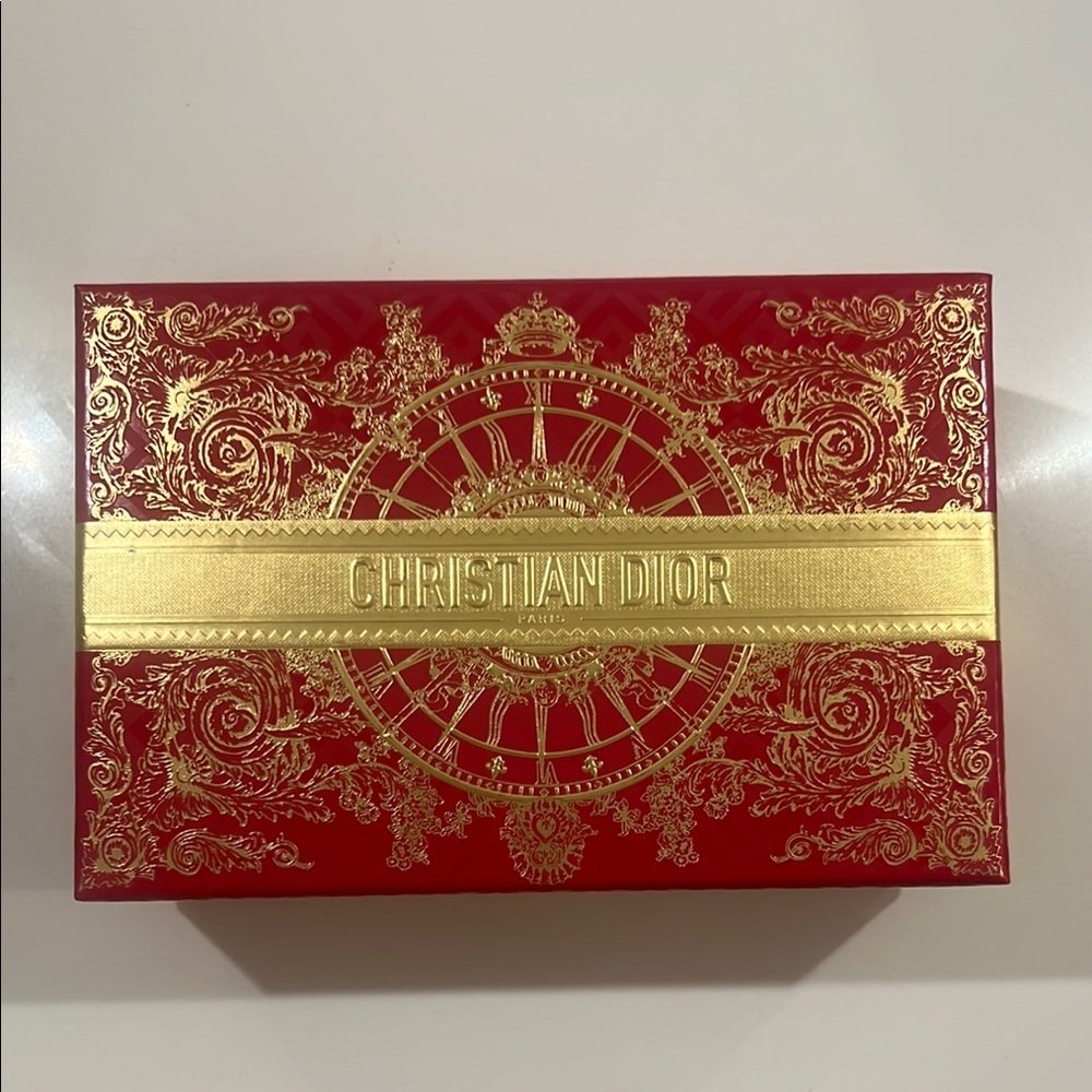 Christian Dior Red and Gold Decorative Box